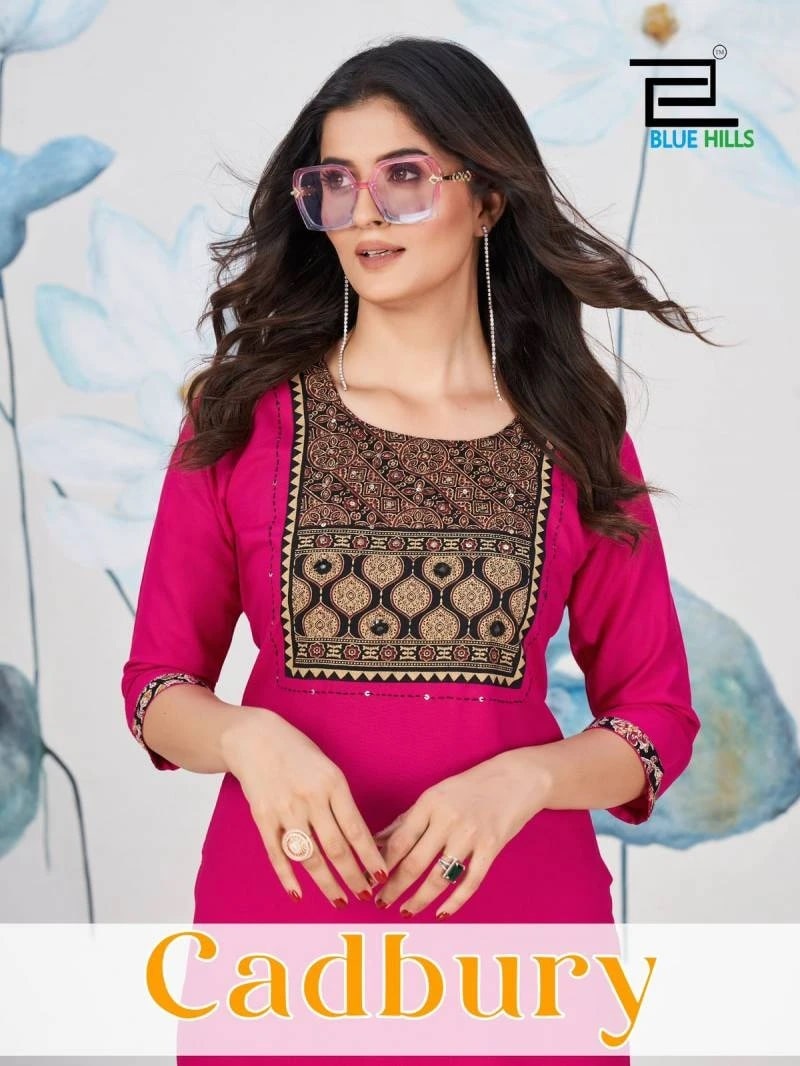 Blue Hills Cadbury Daily Wear Designer Short Kurti Collection