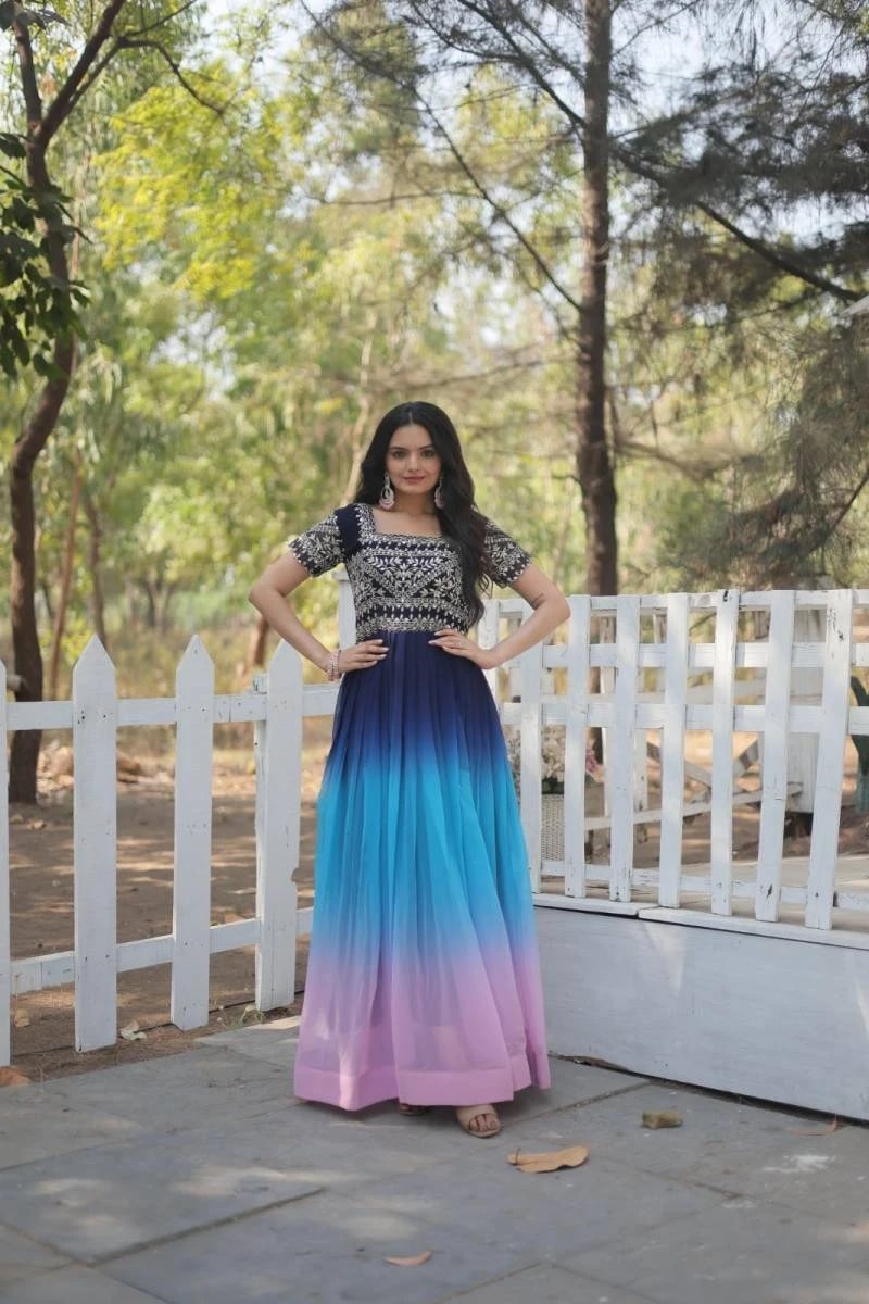 Anamika Vol 57 Embroidered Sequence Work Gown Collection