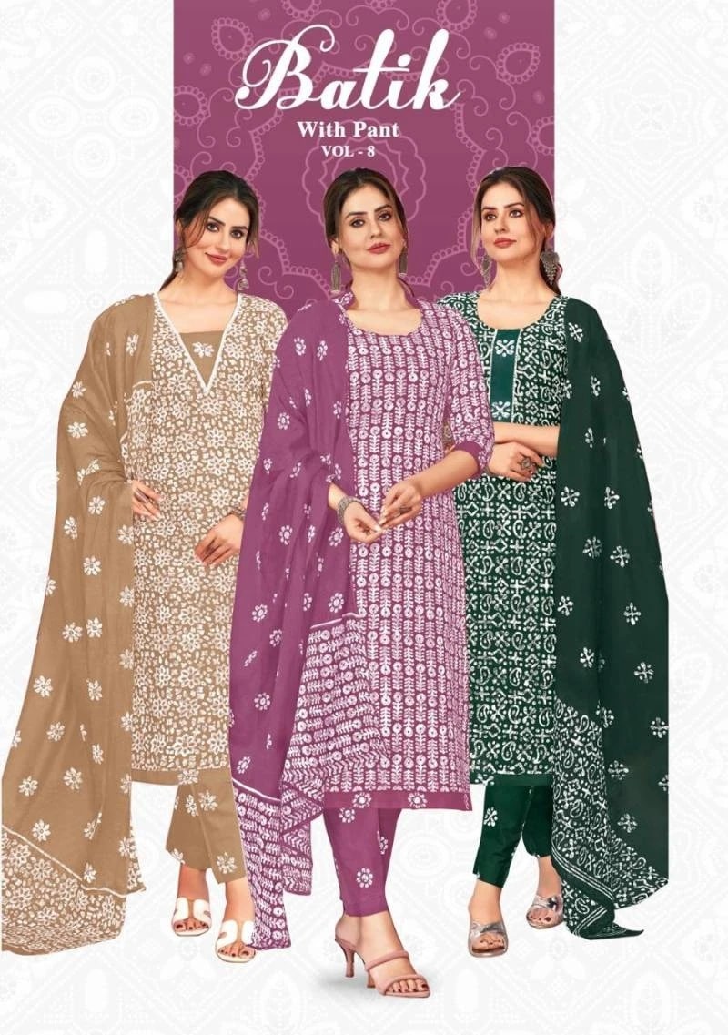 Ganpati Batik Vol 8 Soft Cotton Printed Dress Material