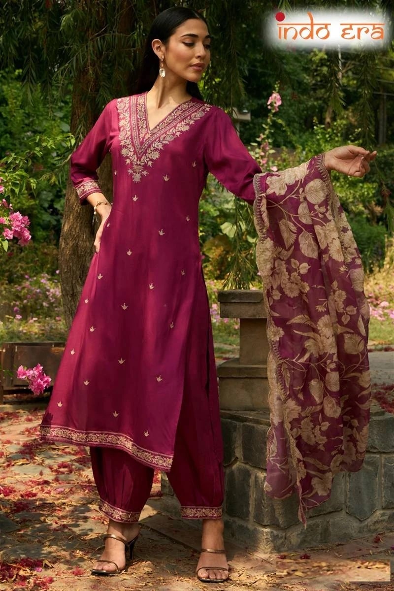 Indo Era 2492 Ethnic Designer Kurti Bottom With Dupatta