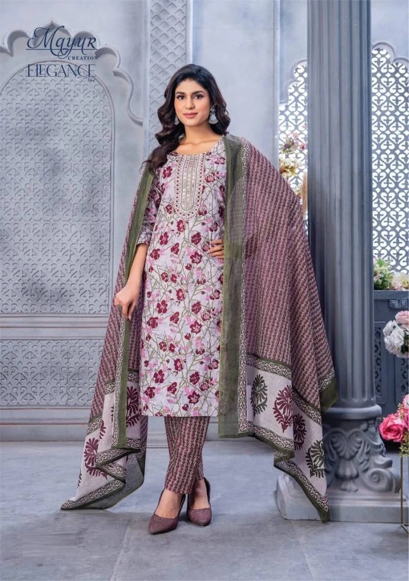 Mayur Elegance Vol 4 Soft Cotton Printed Dress Material