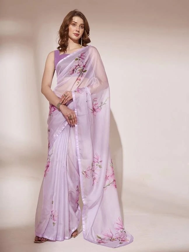 Ziva 32 Printed Organza Silk Saree Collection