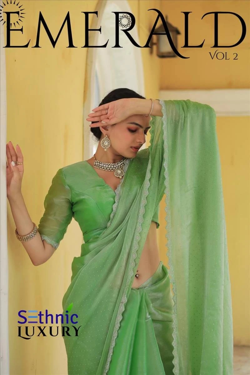 Sethnic Emerald Vol 2 Soft Jimmy Choo Handwork Saree Collection