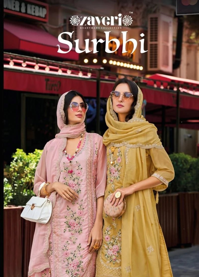 Zaveri Surbhi Emboidery Organza Ready Made Collection