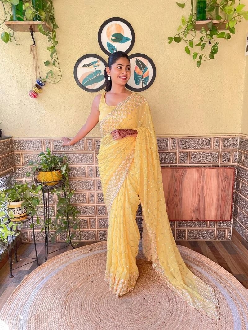 Ds 588 Soft Georgette Designer Saree Collection