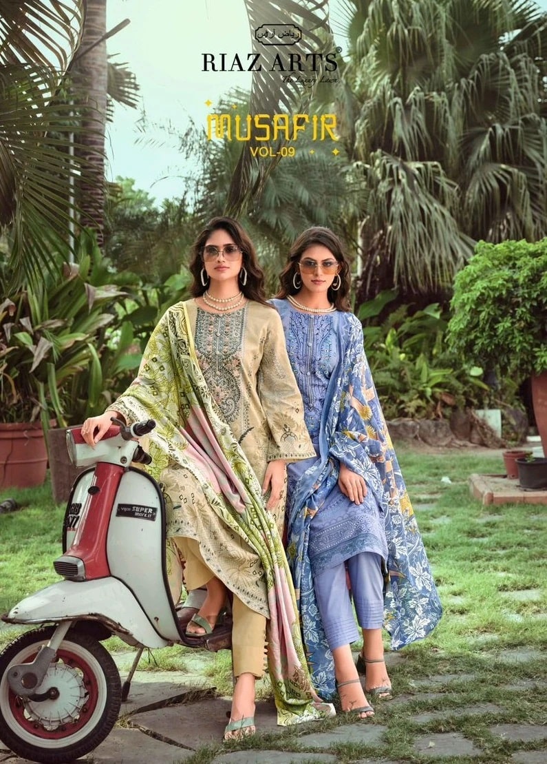 Riaz Arts Musafir Vol 9 Printed Dress Material Collection