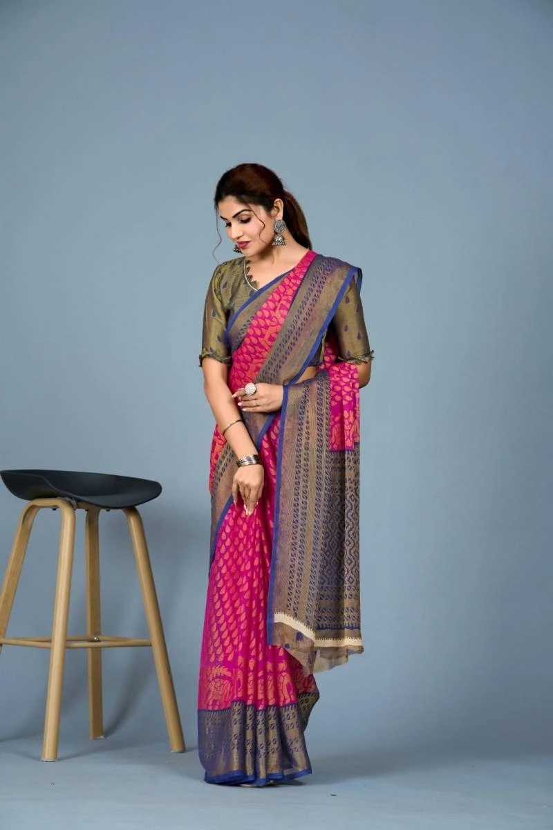 Monalisha 130 Printed Chiffon Saree Collection