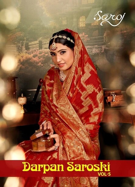 Saroj Darpan Saroski Vol 5 Organza Saree Collection