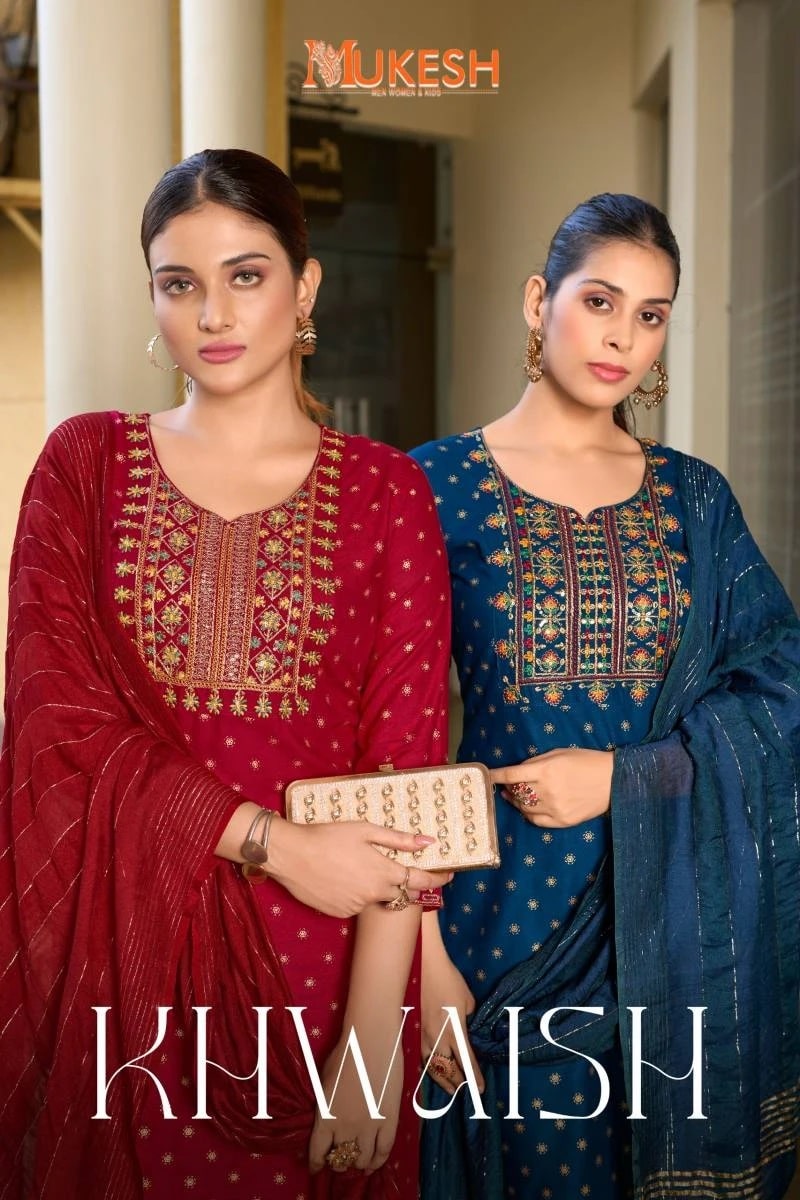 Mukesh Khwaish Kurti Bottom With Dupatta Collection