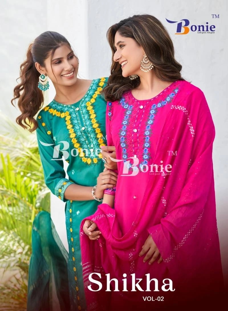 Bonie Shikha Vol 2 Designer Kurti Bottom With Dupatta