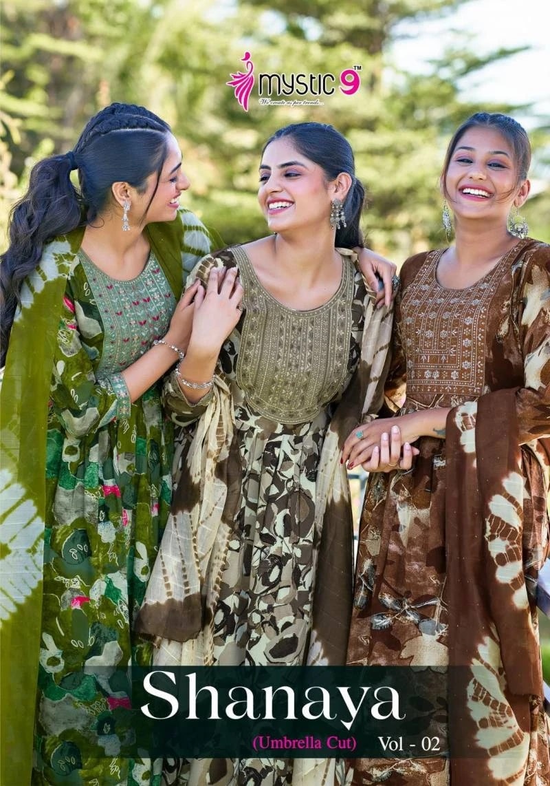 Mystic 9 Shanaya Vol 02 Printed Kurti Bottom With Dupatta