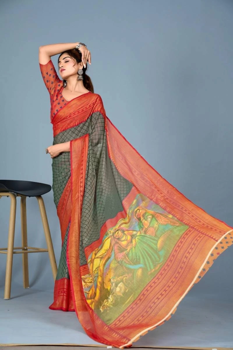 Monalisha 131 Chiffon Printed Saree Collection
