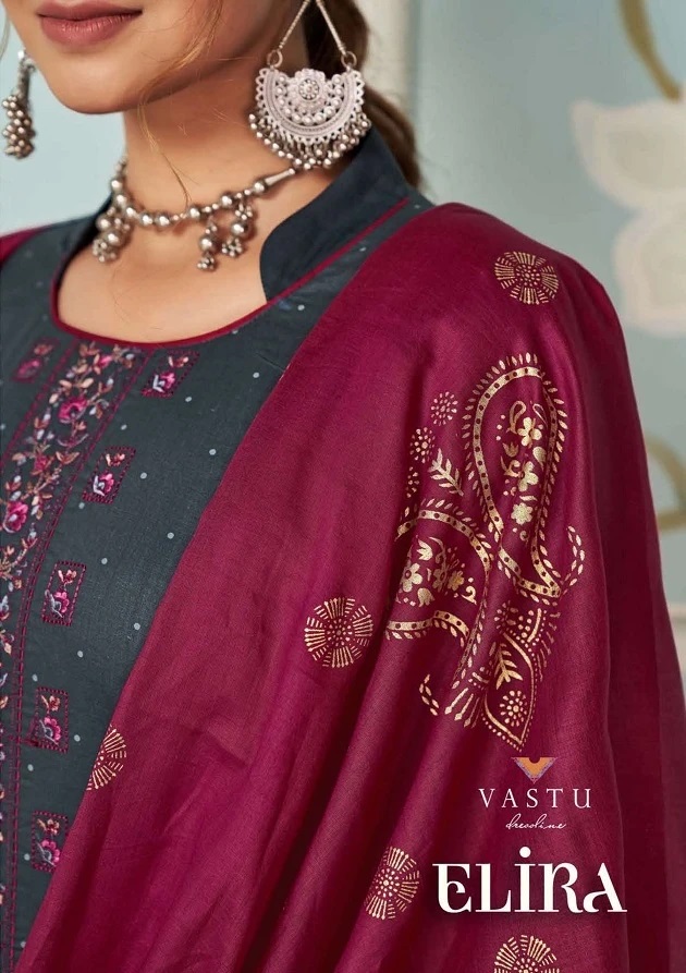 Vastu Elira Vol 1 Printed Kurti Bottom With Dupatta