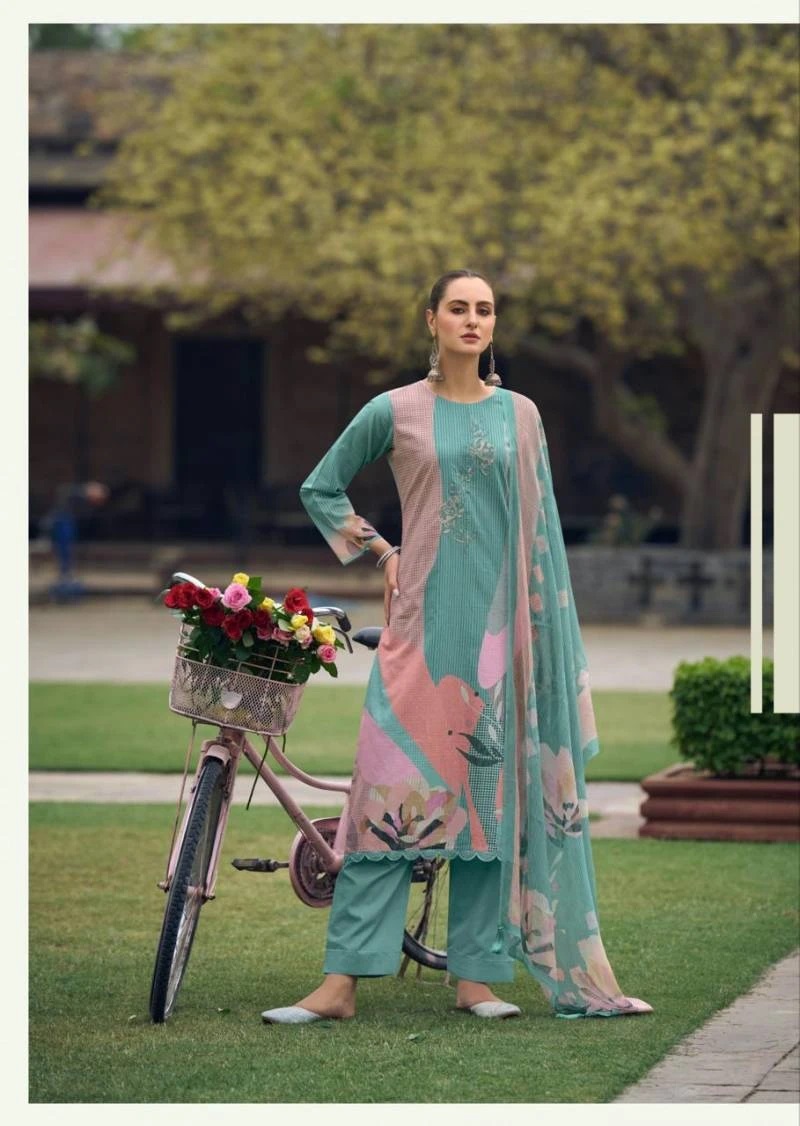 Prm Maritza Lawn Cotton Designer Dress Material