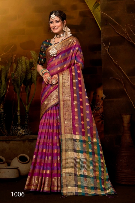 Saroj Kritika Saroski Vol 2 Organza Saree Collection