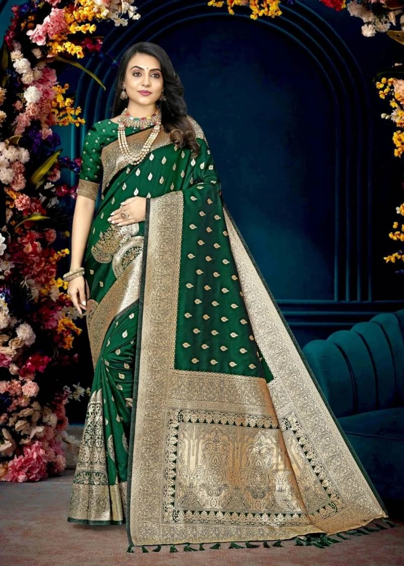 Ronisha Ladoo Rani Banarasi Silk Saree