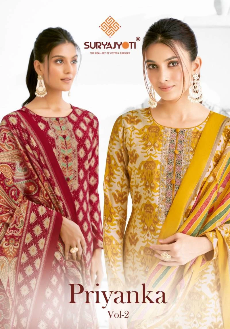 Suryajyoti Priyanka Vol 2 Printed Dress Material