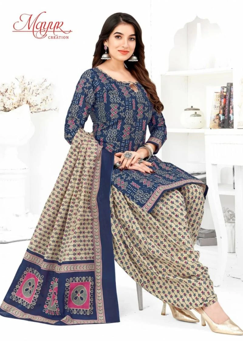 Mayur Kudi Patiyala Vol 8 Cotton Dress Material