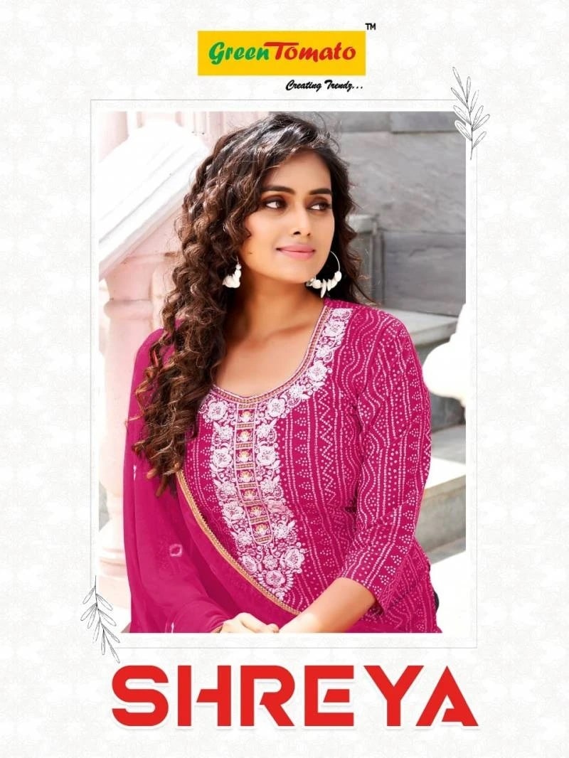 Green Tomato Shreya Pure Cotton Kurti Bottom With Dupatta