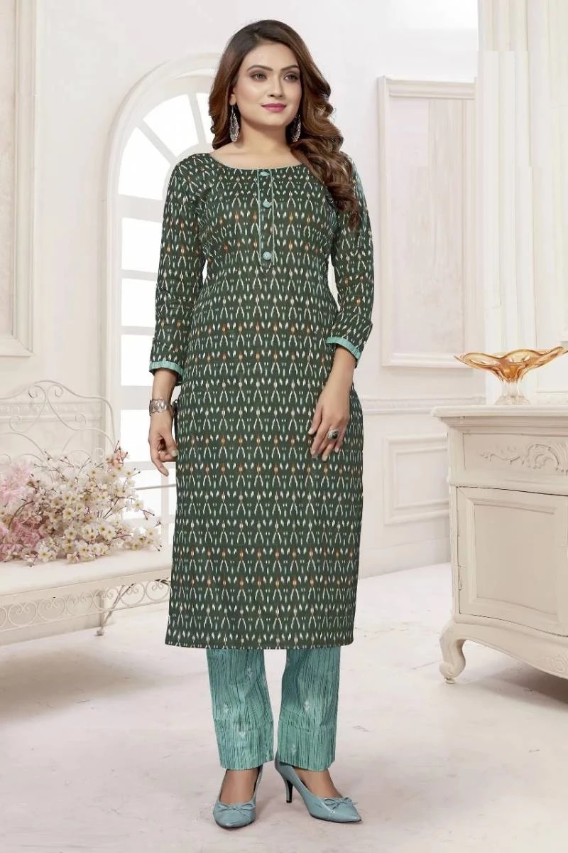 Tara Ikkat Vol 1 Printed Kurti With Bottom Collection
