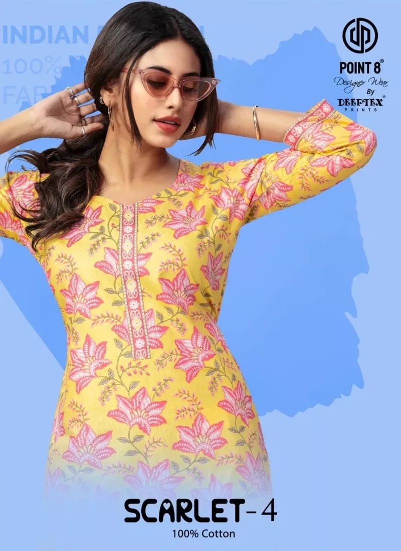 Deeptex Scarlet Vol 4 Daily Wear Cotton Top Collection