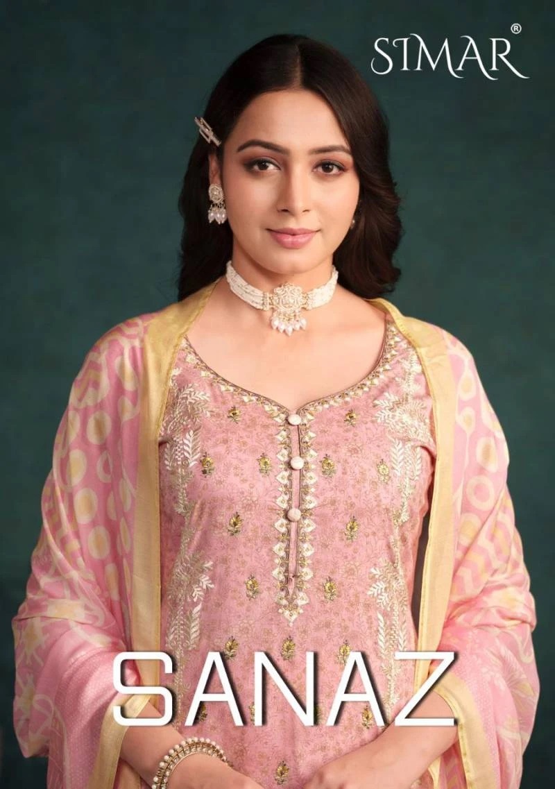 Glossy Simar Sanaz Designer Printed Salwar Suit Collection