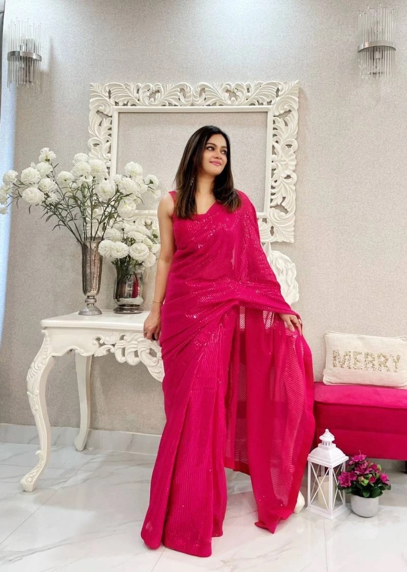 Kc 760 Premium Sequence Designer Saree Collection