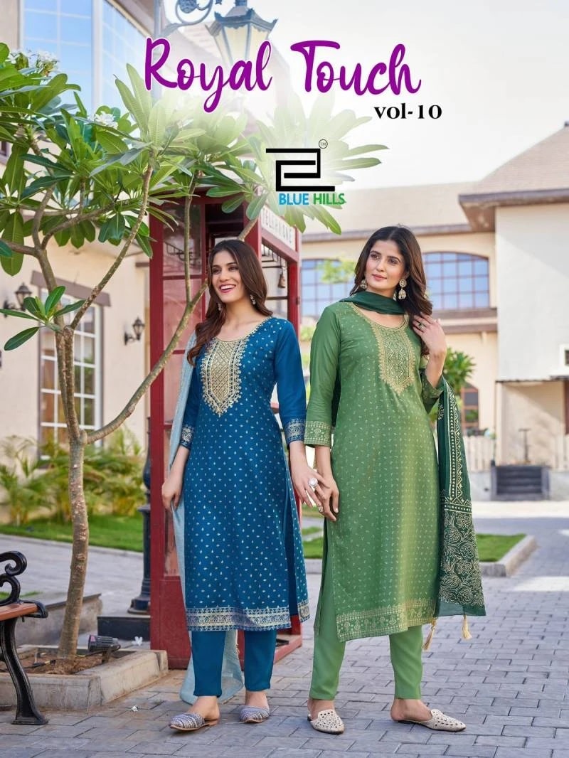 Blue Hills Royal Touch Vol 10 Printed Kurti Bottom With Dupatta