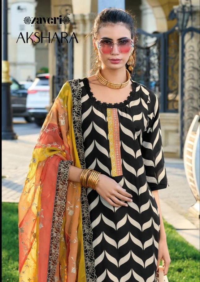 Zaveri Akshara Fancy Ready Made Dress Collection