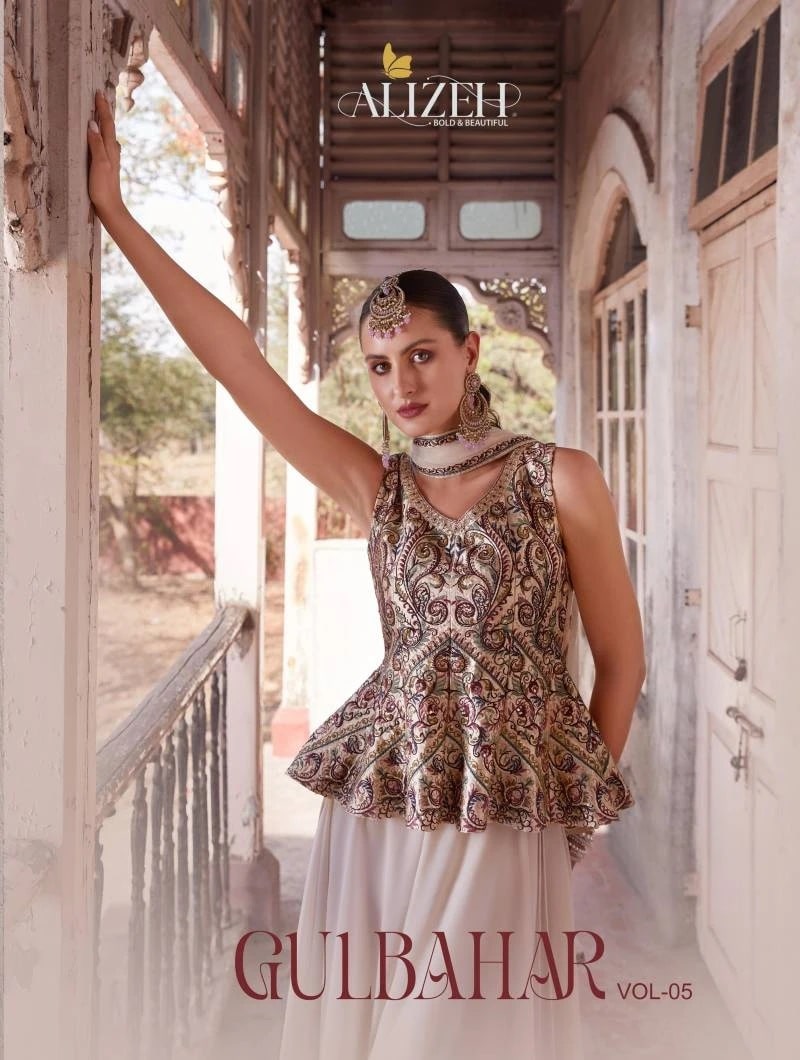 Alizeh Gulbahar Vol 5 Georgette Indo Western Collection