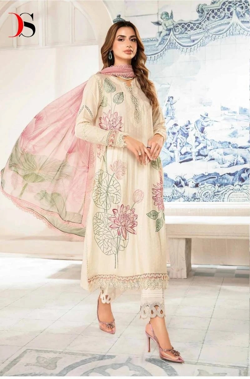 Deepsy Maria B MPrint 24 Vol 2 Chiffon Pakistani Suit