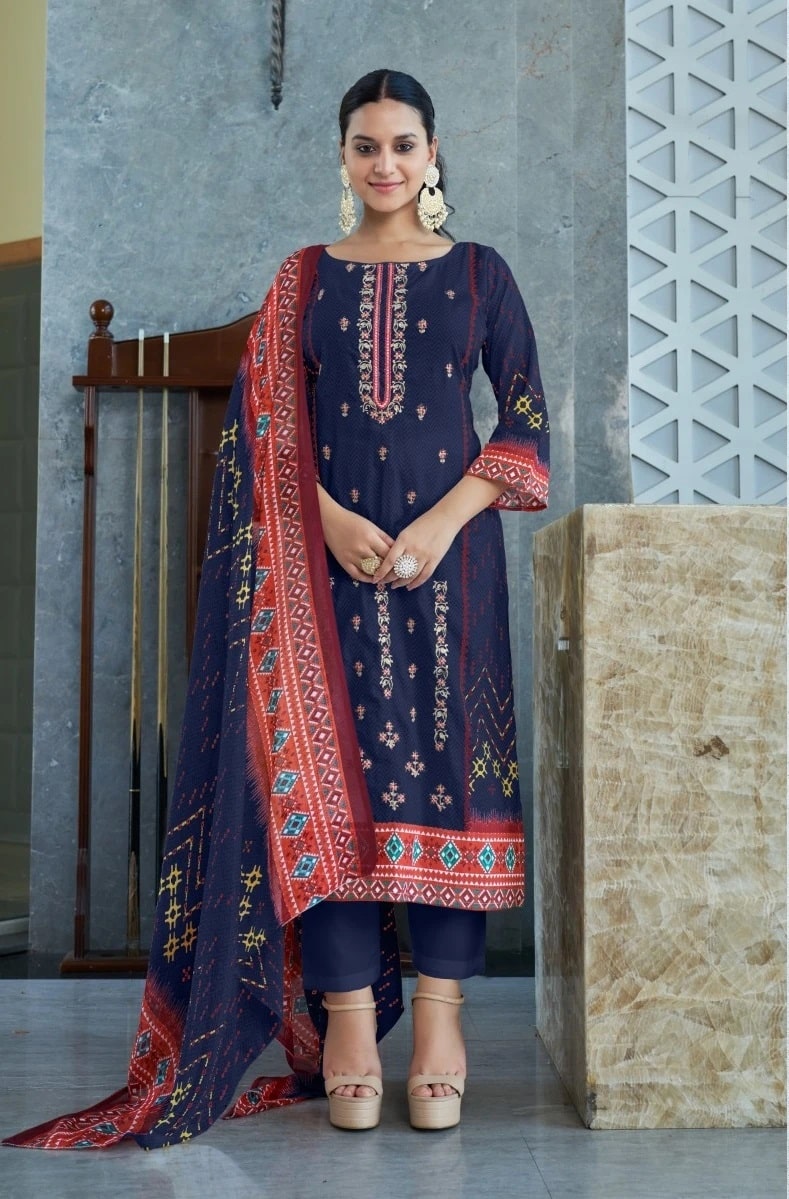 Shraddha Mahgul Bin saeed Vol 3 Pakistani Suits Chiffon Dupatta