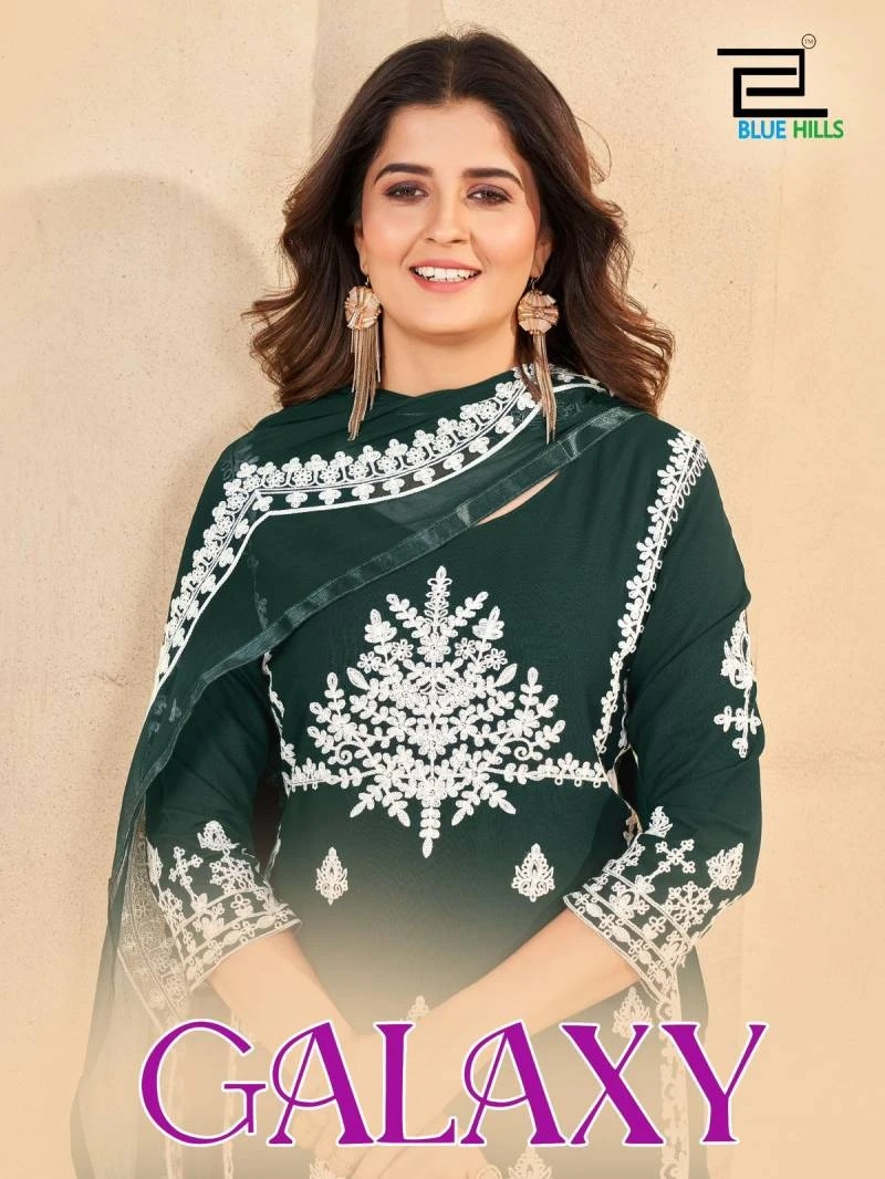 Blue Hills Galaxy Kurti Bottom With Dupatta Collection