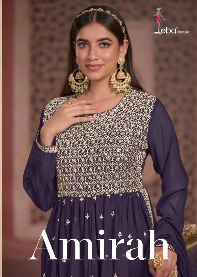 Eba Amirah Georgette Designer Suits Collection