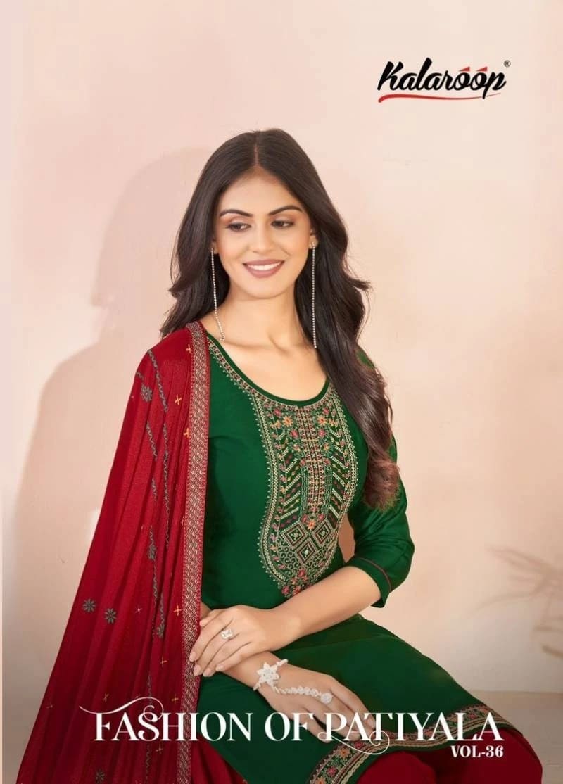 Kalaroop Fashion Of Patiyala Vol 36 Designer Kurti Pant With Dupatta