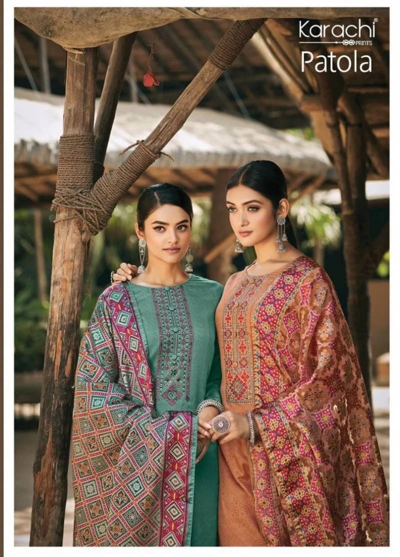 Kesar Patola Printed Dress Material Collection