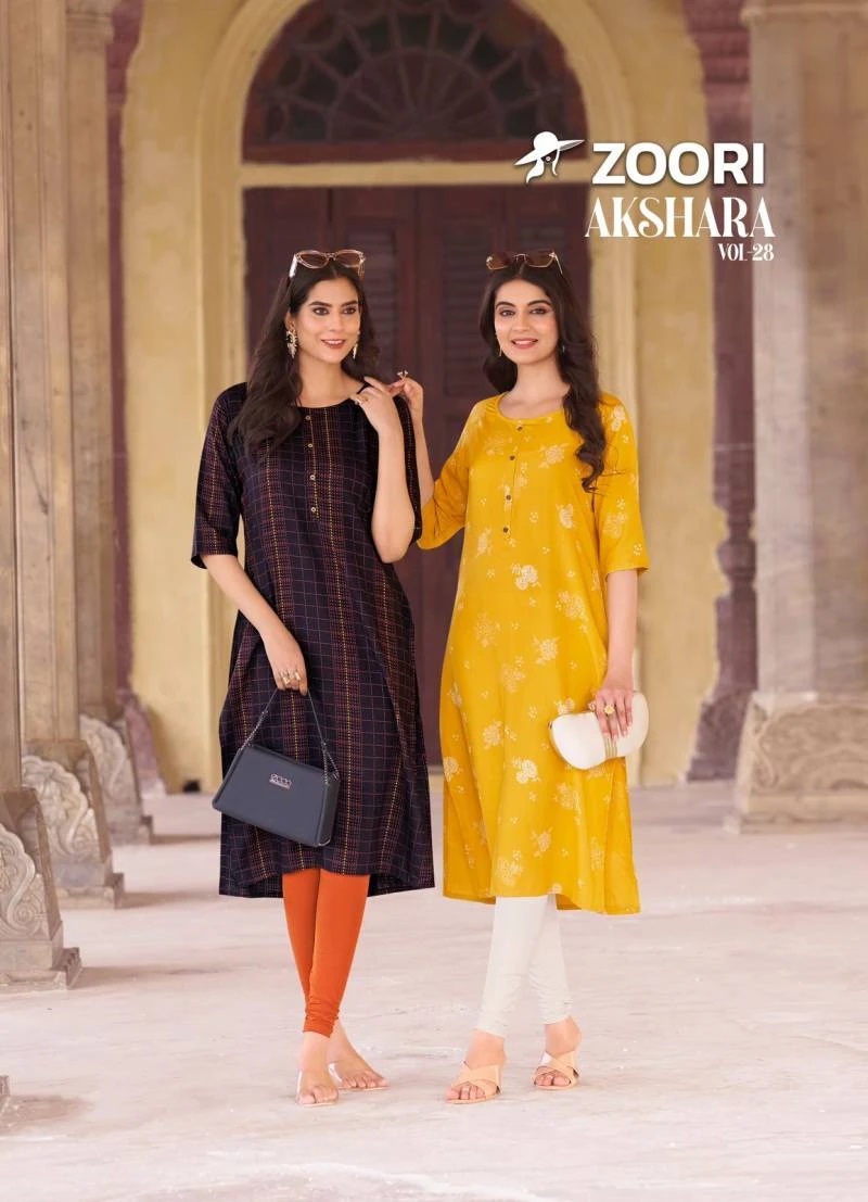 Zoori Akshara Vol 28 Printed Kurti Collection