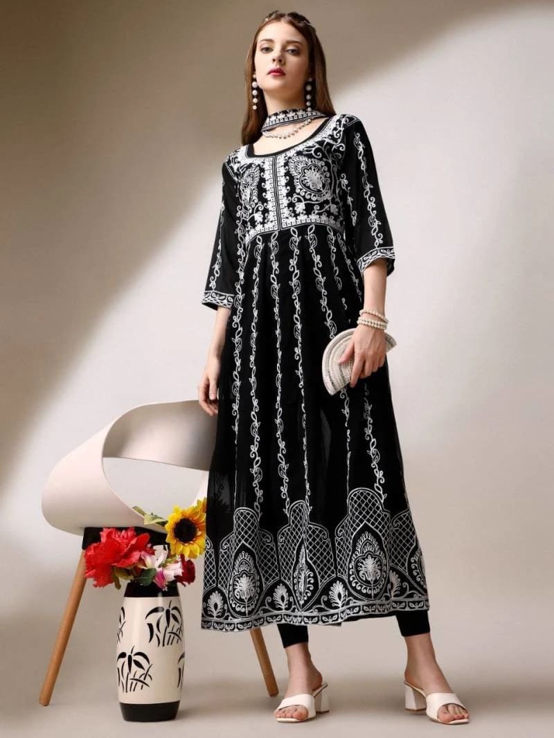Falak Vol 3 Chikankari Kurti With Dupatta Collection