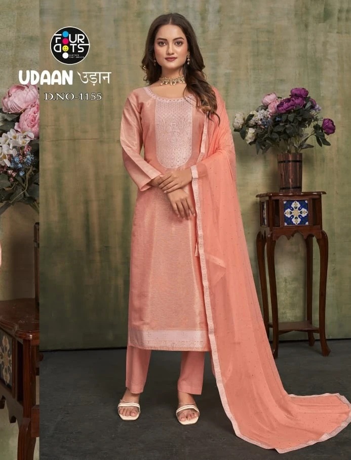 Four Dots Udaan shimmer Designer Dress Material