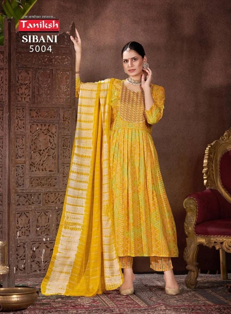 Taniksh Sibani Vol 5 Printed Kurti Bottom With Dupatta