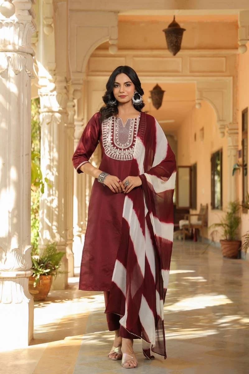 Dhruvi 169 Cotton Kurti Bottom With Dupatta