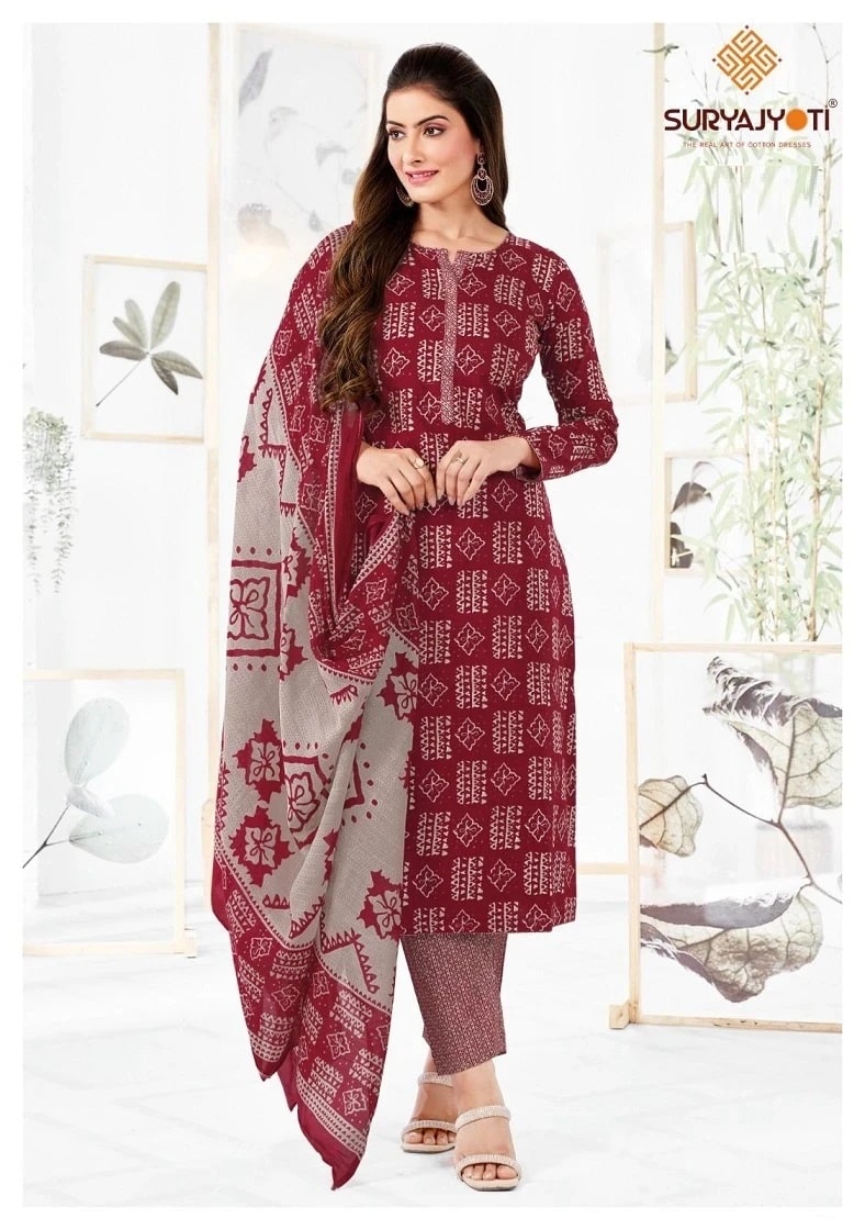 Suryajyoti Zion Cotton Vol 17 Cotton Ready Made Dress