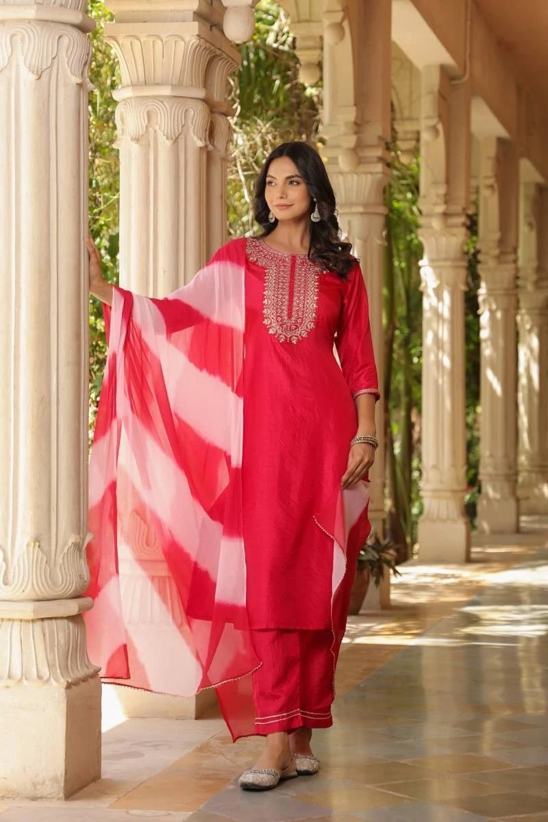 Dhruvi 171 Cotton Kurti Bottom With Dupatta
