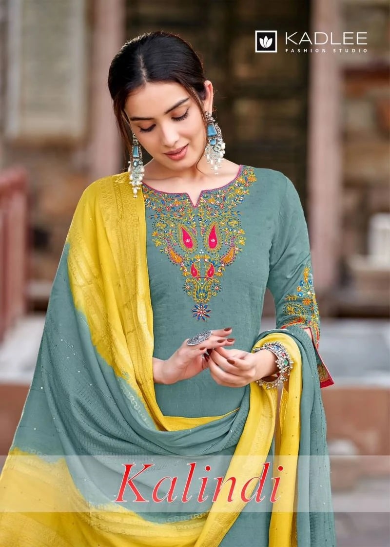 Kadlee Kalindi Designer Kurti Bottom With Dupatta Collection