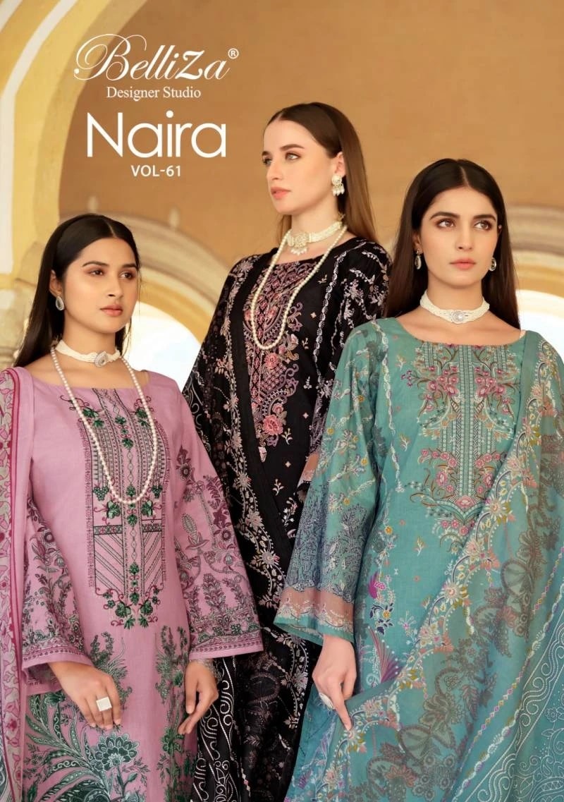 Belliza Naira Vol 61 Printed Dress Material Collection