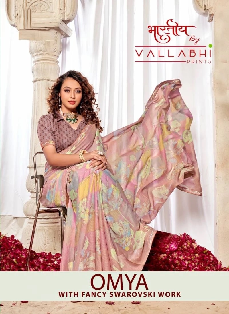 Vallabhi Omya Georgette Saree Collection