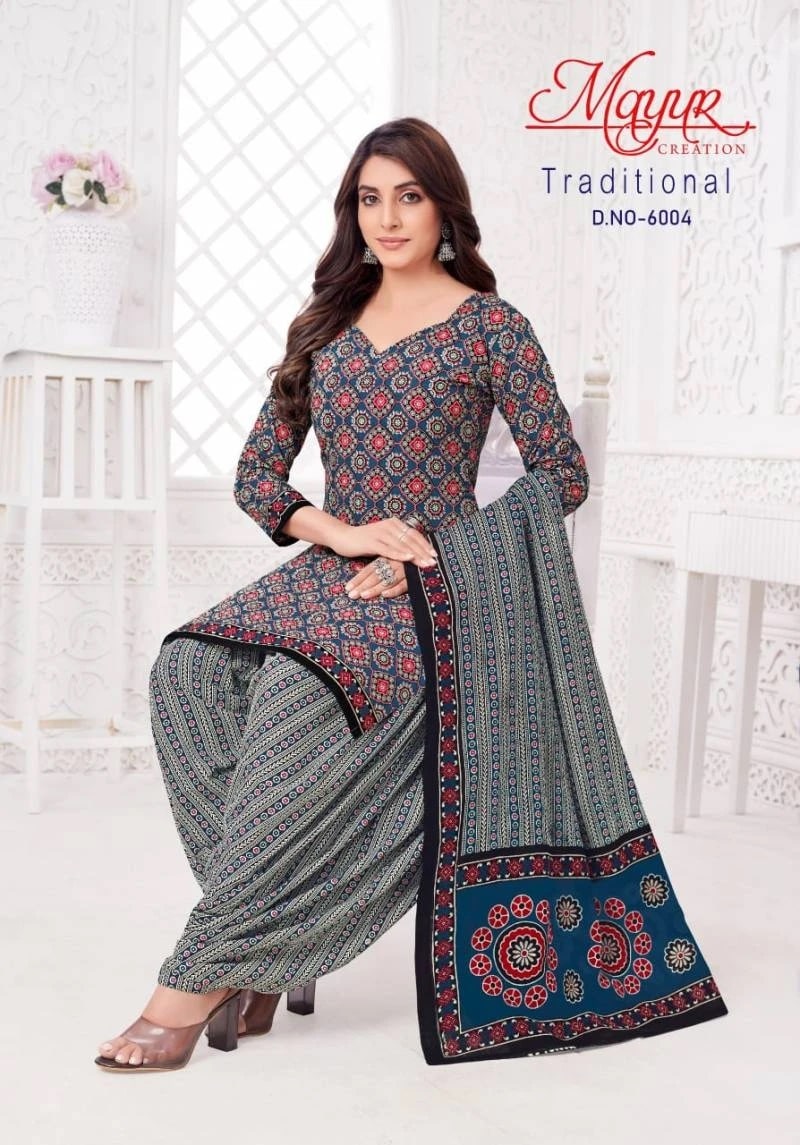 Mayur Traditional Vol 6 Cotton Dress Material