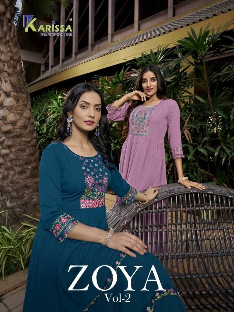 Karissa Zoya Vol 2 Fancy Long Kurti Collection