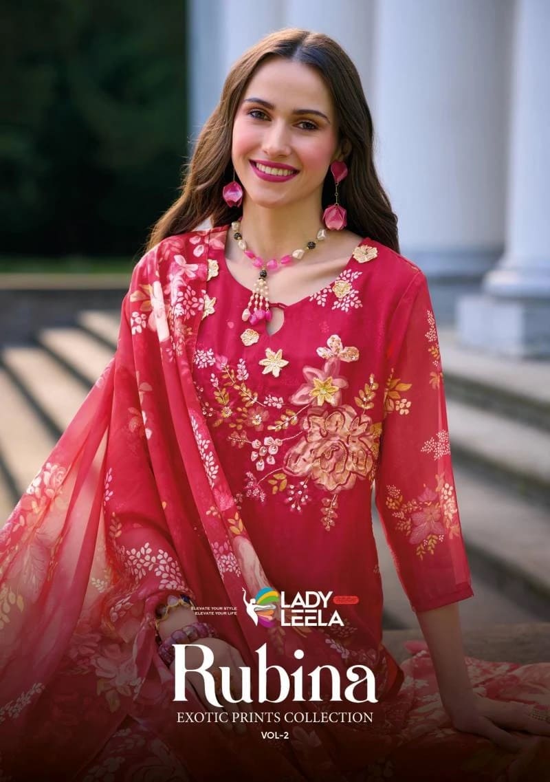 Lady Leela Rubina Vol 2 Printed Kurti Pant With Dupatta