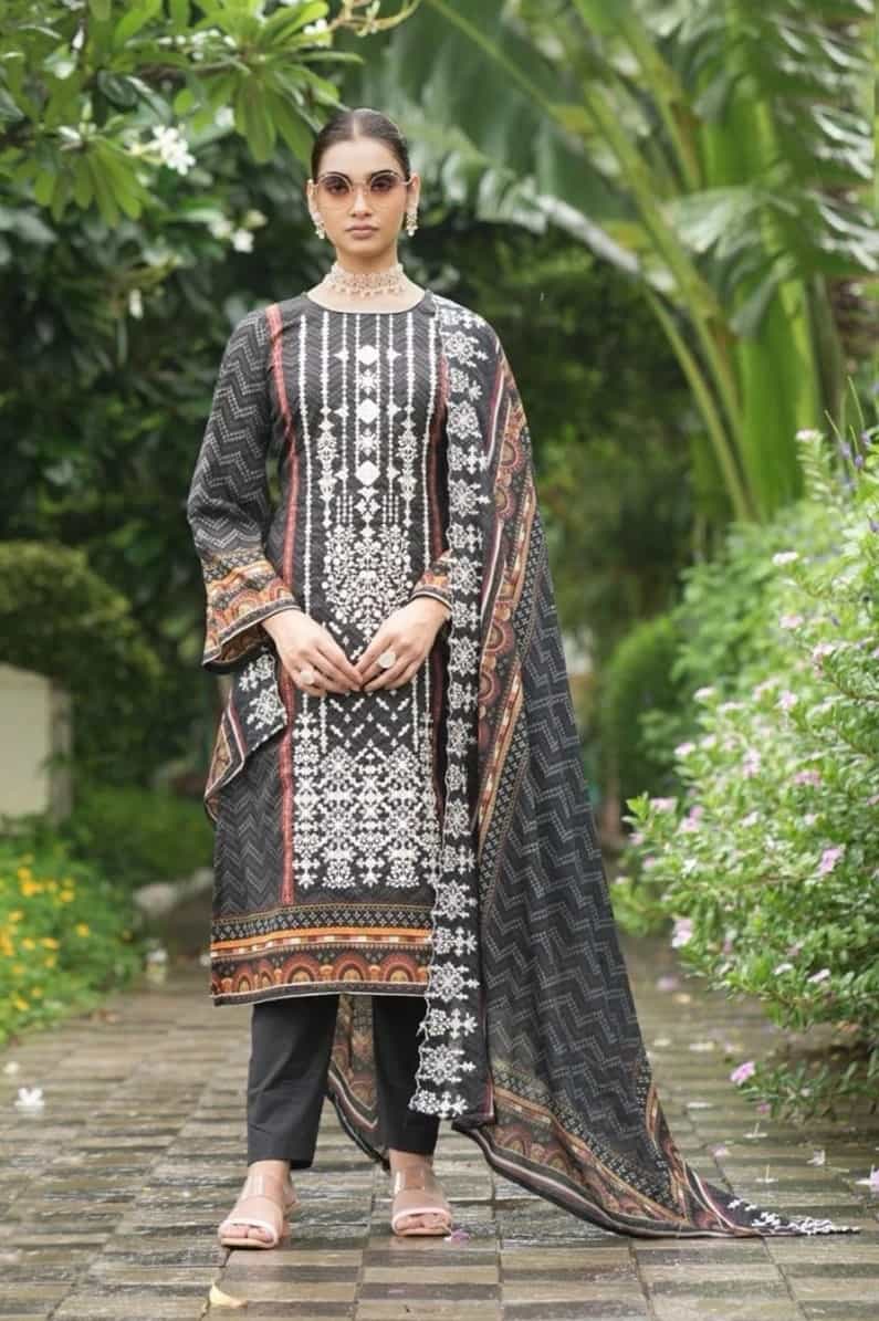 Hazzel 4001 To 4003 Lawn Cotton Pakistani Salwar Suits